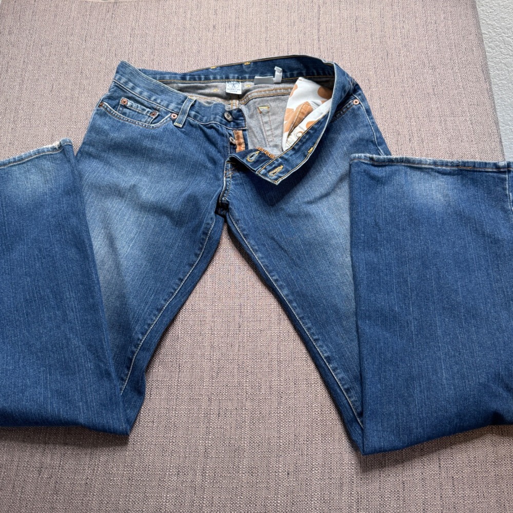 Lucky Brand Maggie Jean Womens 8/29 Long Bootcut Blue Denim Jeans Made in USA